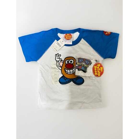 Childrens 2007 Hasbros Mr Potato Head Shirt sz 2-3 NEW NWT Includes Patches - Picture 1 of 4